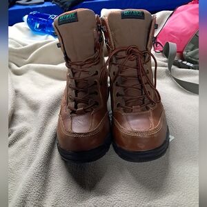 Hytest safety leather work boots